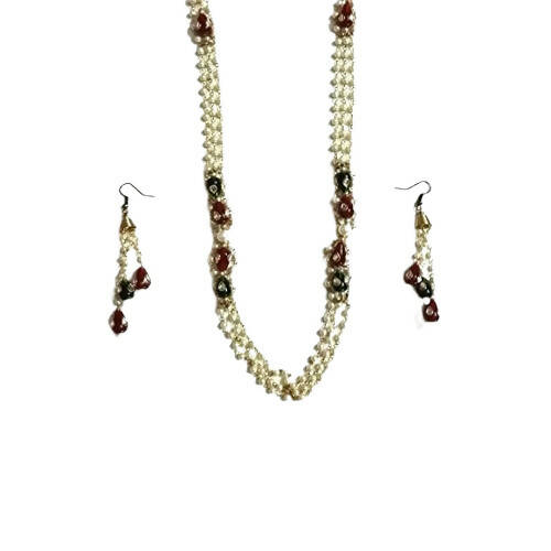 Tiaraa White Pearl Multi Strand Traditional Necklace For Women - Distacart