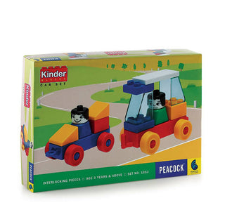 Peacock Learning & Educational Building Interlocking Blocks Set For Kids - Car Set - Distacart