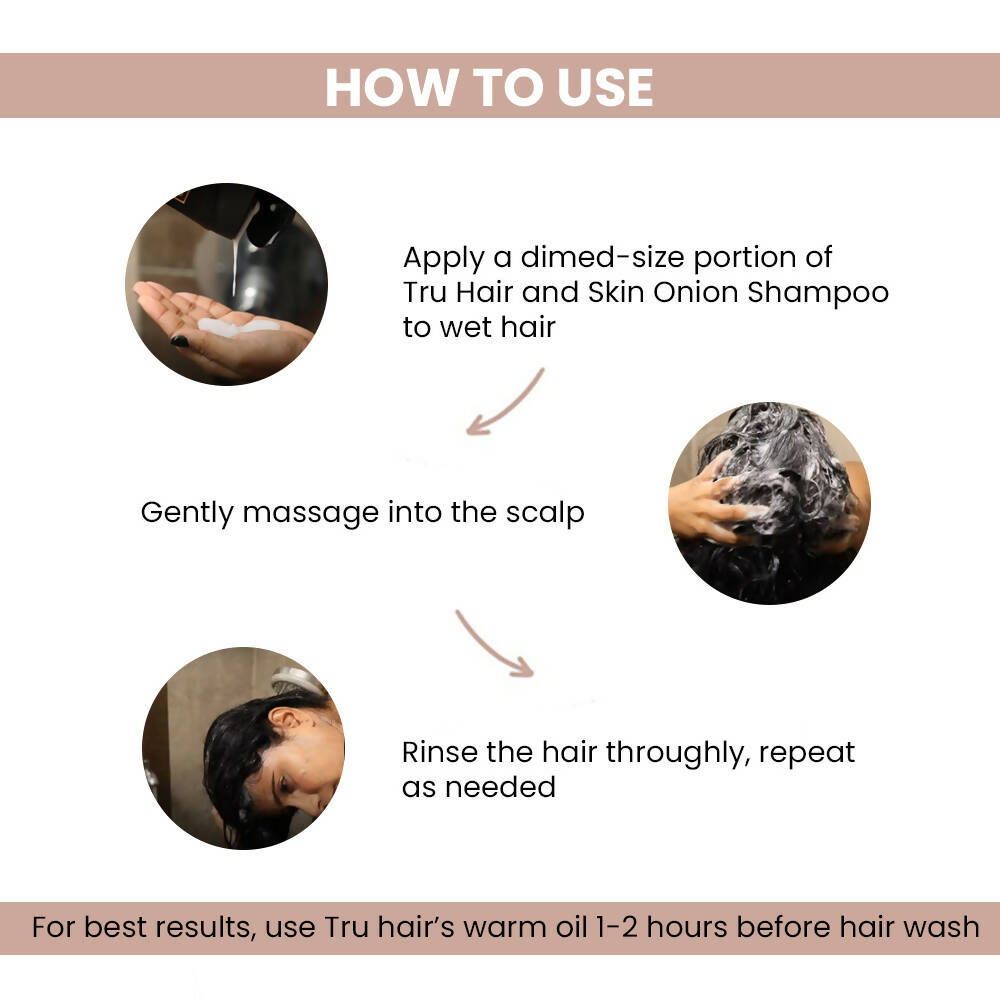 Tru Hair & Skin Onion Shampoo - Distacart