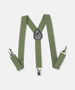 Thumbnail for Manet Boys Solid Suspenders - Olive Green - Distacart