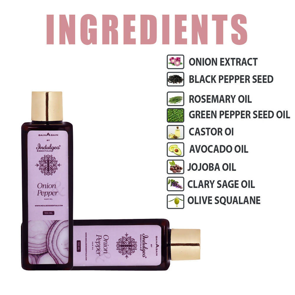Indulgeo Essentials Onion & Pepper Hair Oil