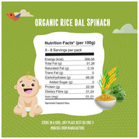 Thumbnail for Timios Organic Rice Dal Spinach Porridge Nutrition Facts