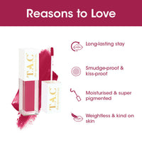 Thumbnail for TAC - The Ayurveda Co. Liquid Matte Cosmic Pink Lipstick - Distacart