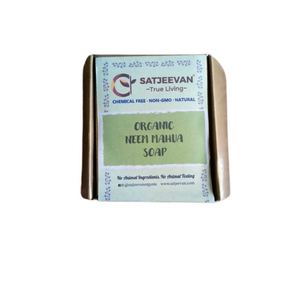 Satjeevan Organic Neem Mahua Soap - Distacart