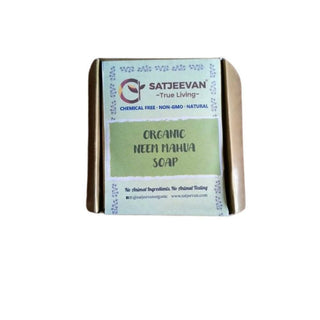 Satjeevan Organic Neem Mahua Soap - Distacart