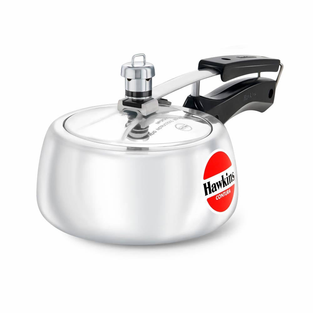 Hawkins Contura Pressure Cooker 1.5 Litre - Silver (HC15) - Distacart