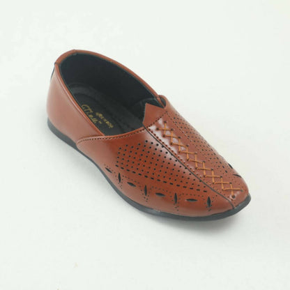 Tiny Bugs Boys Party & Ethnic Wear Mojari - Tan Color - Distacart