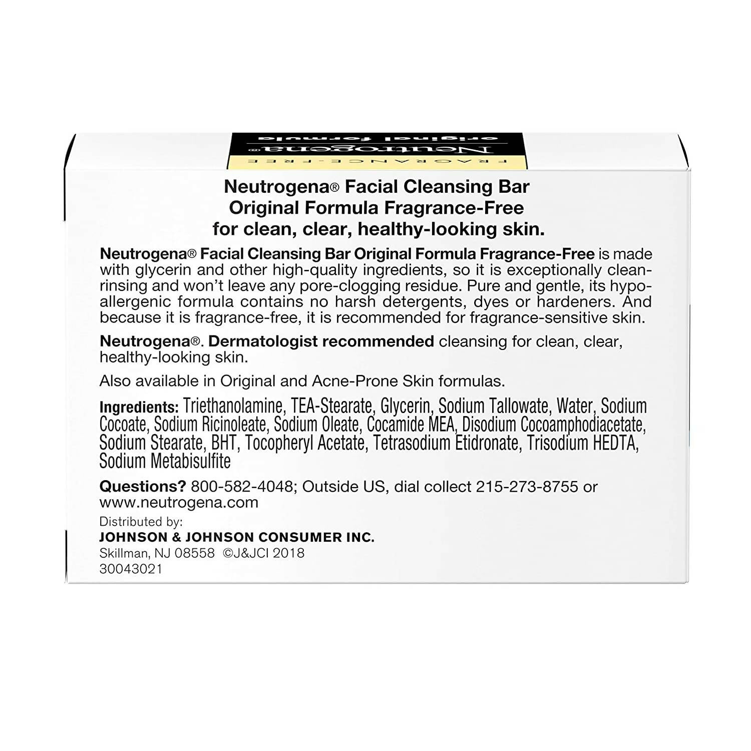 Neutrogena Original Facial Bar - Distacart