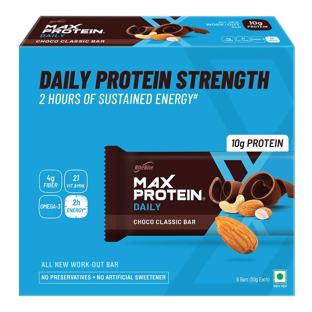 RiteBite Max Protein Daily Choco Classic Bar - Distacart