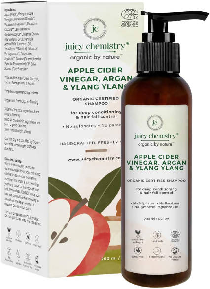 Juicy Chemistry Apple Cider Vinegar, Argan & Ylang Ylang Shampoo - Distacart