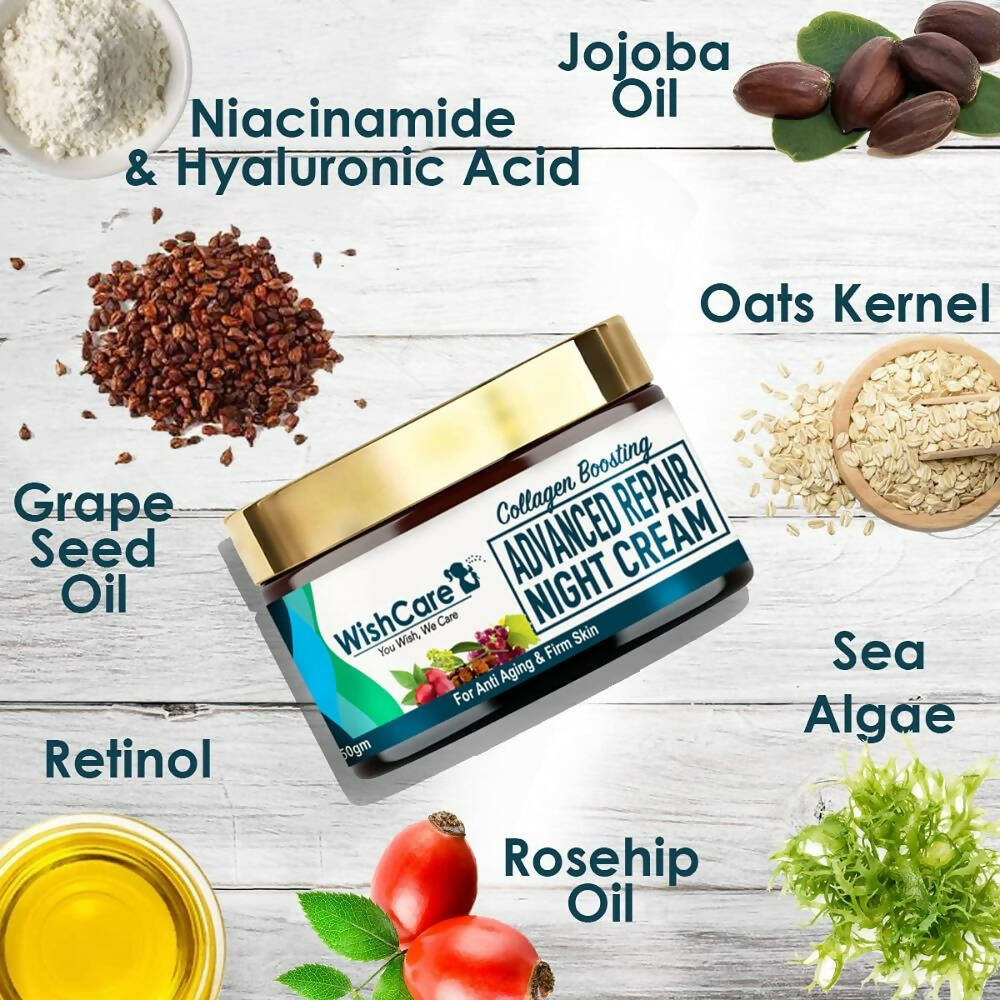 Wishcare Collagen Boosting - Advance Repair Night Cream - Distacart