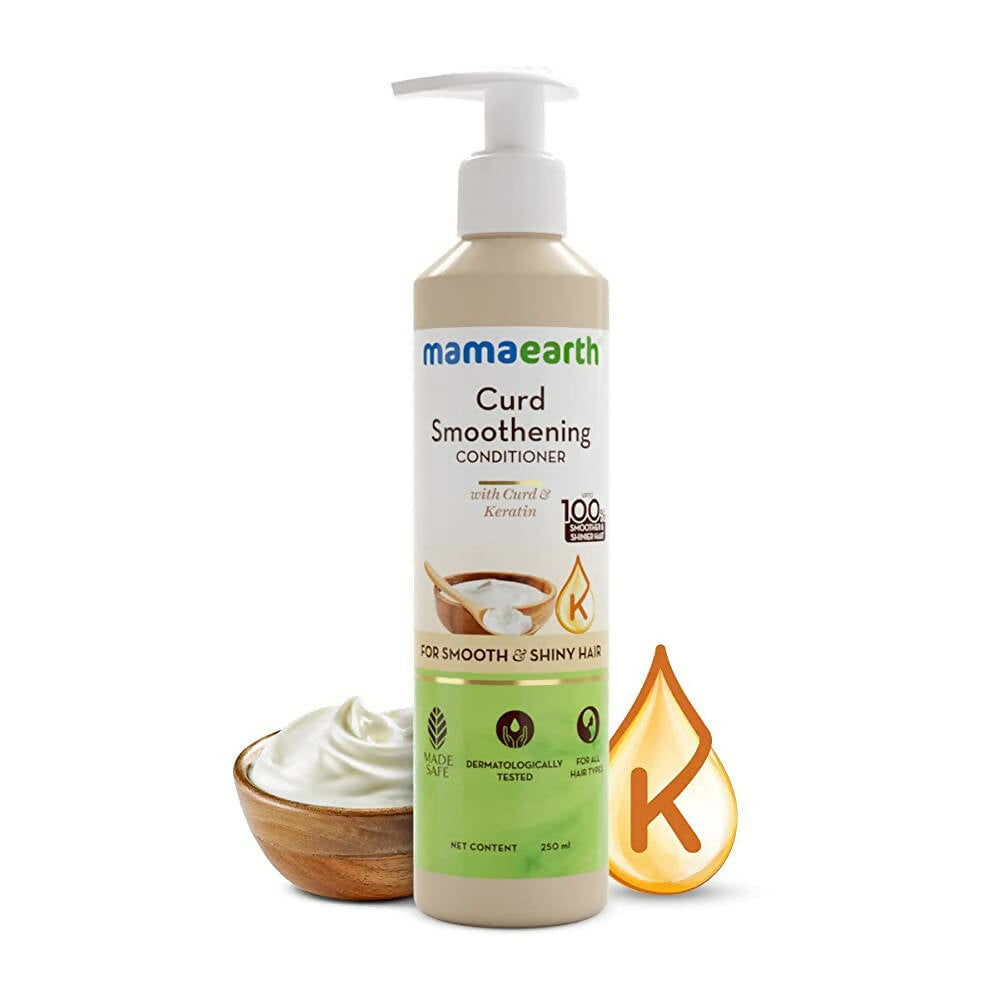 Mamaearth Curd Smoothening Conditioner for Smooth & Shiny Hair - Distacart
