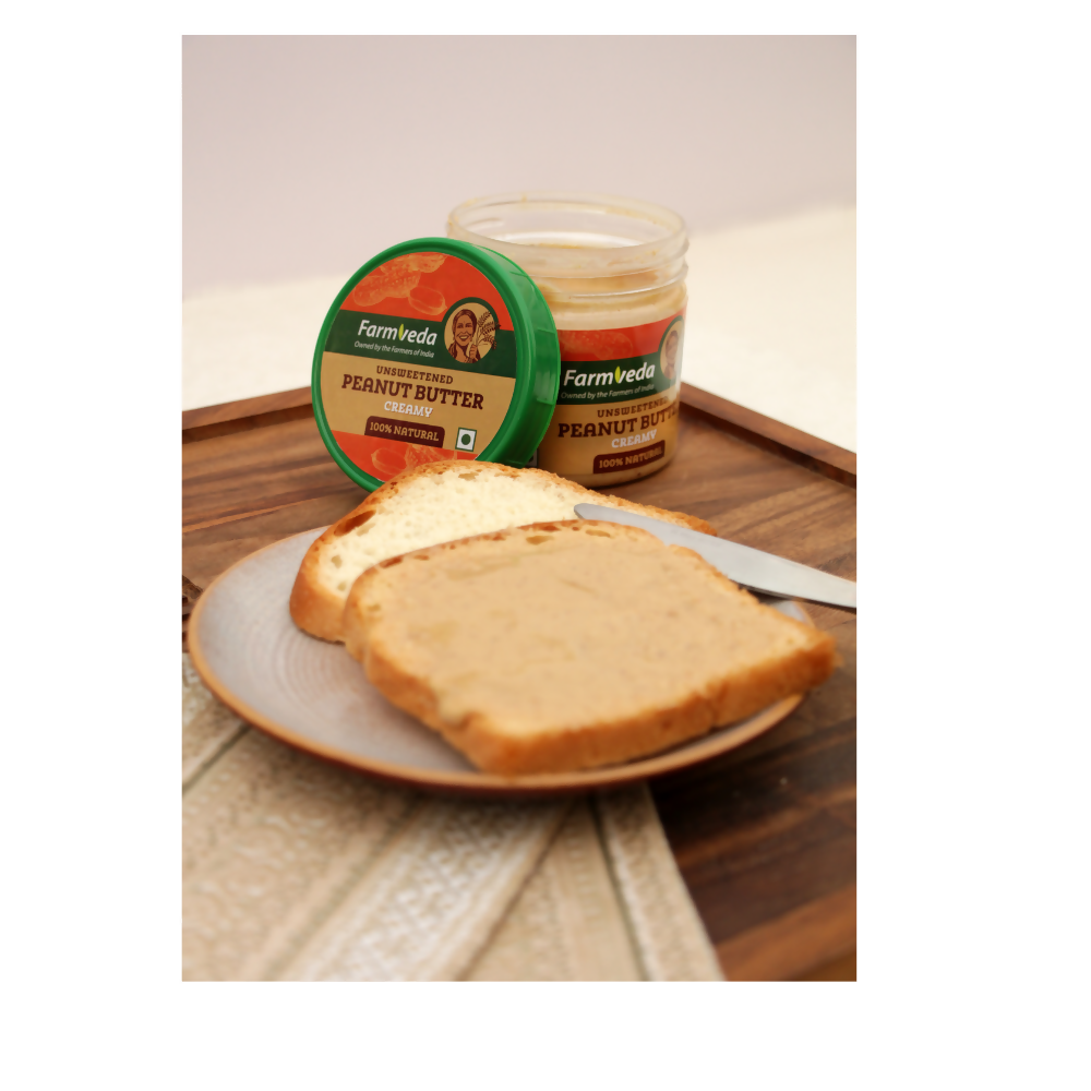 Farmveda Unsweetened Peanut Butter - Distacart