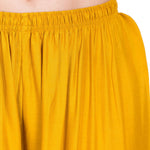 Thumbnail for PAVONINE Mustard Color Golden Printed Rayon Fabric Sharara For Women & Girls - Distacart