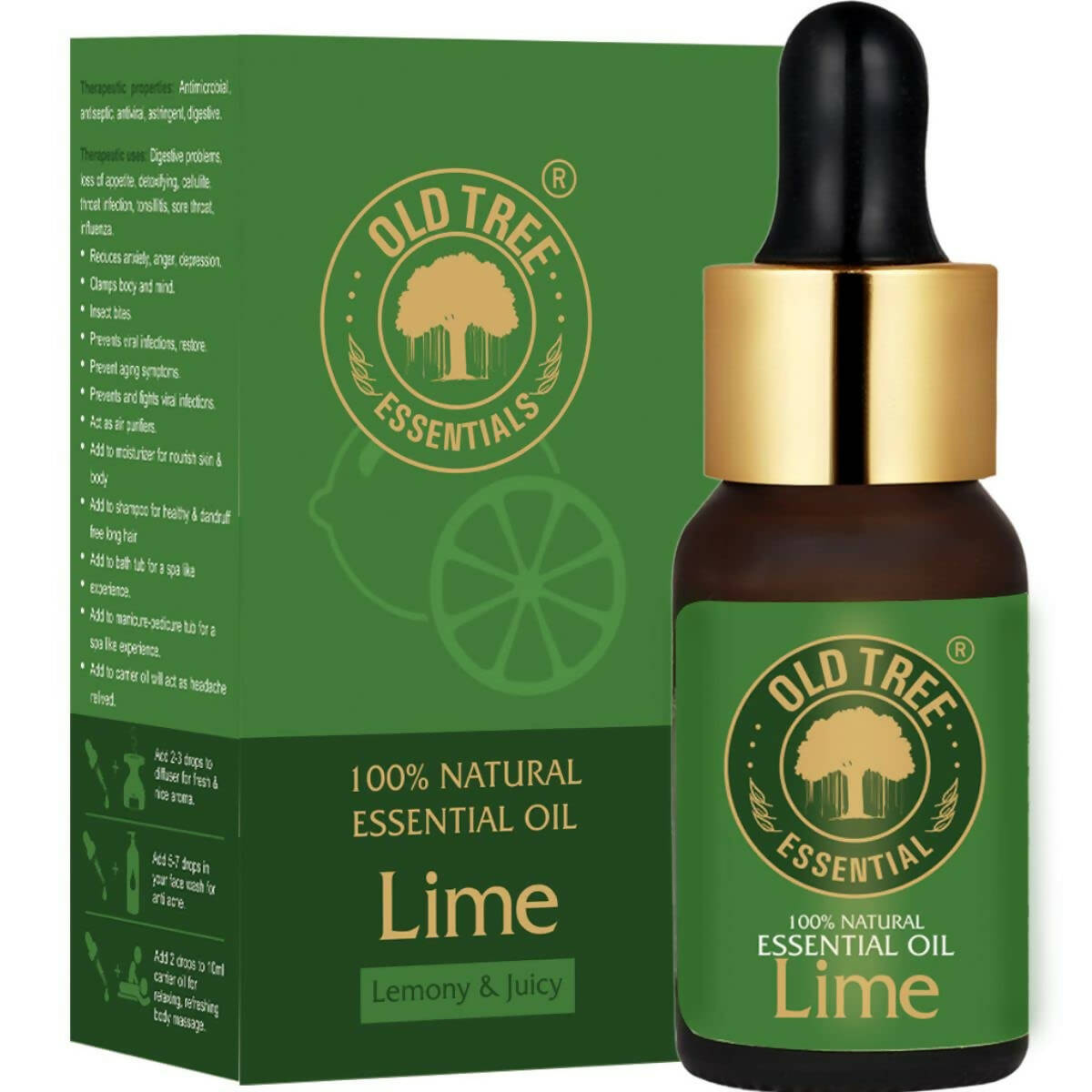 Old Tree 100% Pure Lime Essential Oil - Distacart