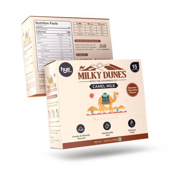 Milky Dunes With The Goodness Of Camel Milk-Bourbon Chocolate Flavour