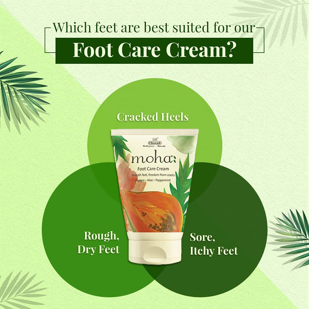 moha: Foot Cream For Rough, Dry and Cracked Heel, Feet Cream For Heel  Repair With Benefits Of Aloe Vera, Papaya & Peppermint (50 ML) - The MG Shop