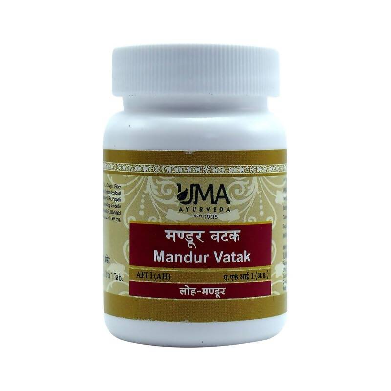 Uma Ayurveda Mandur Vatak Tablets - Distacart