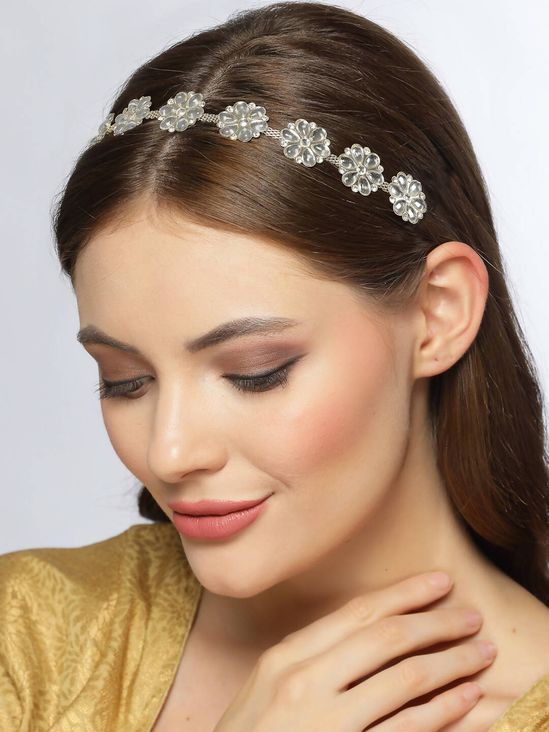 NVR Women's Gold-Plated Traditional Trending Matha Patti - Distacart