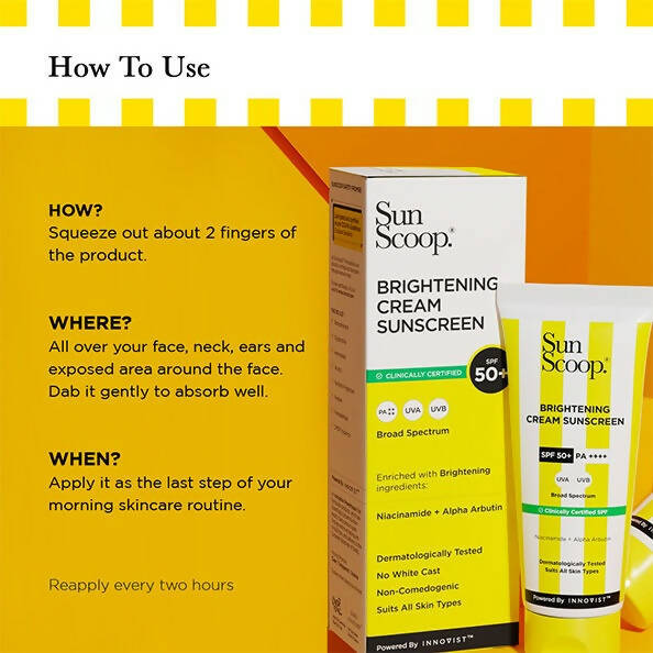 Sun Scoop Daily SPF 50 Sunscreen Cream - Distacart