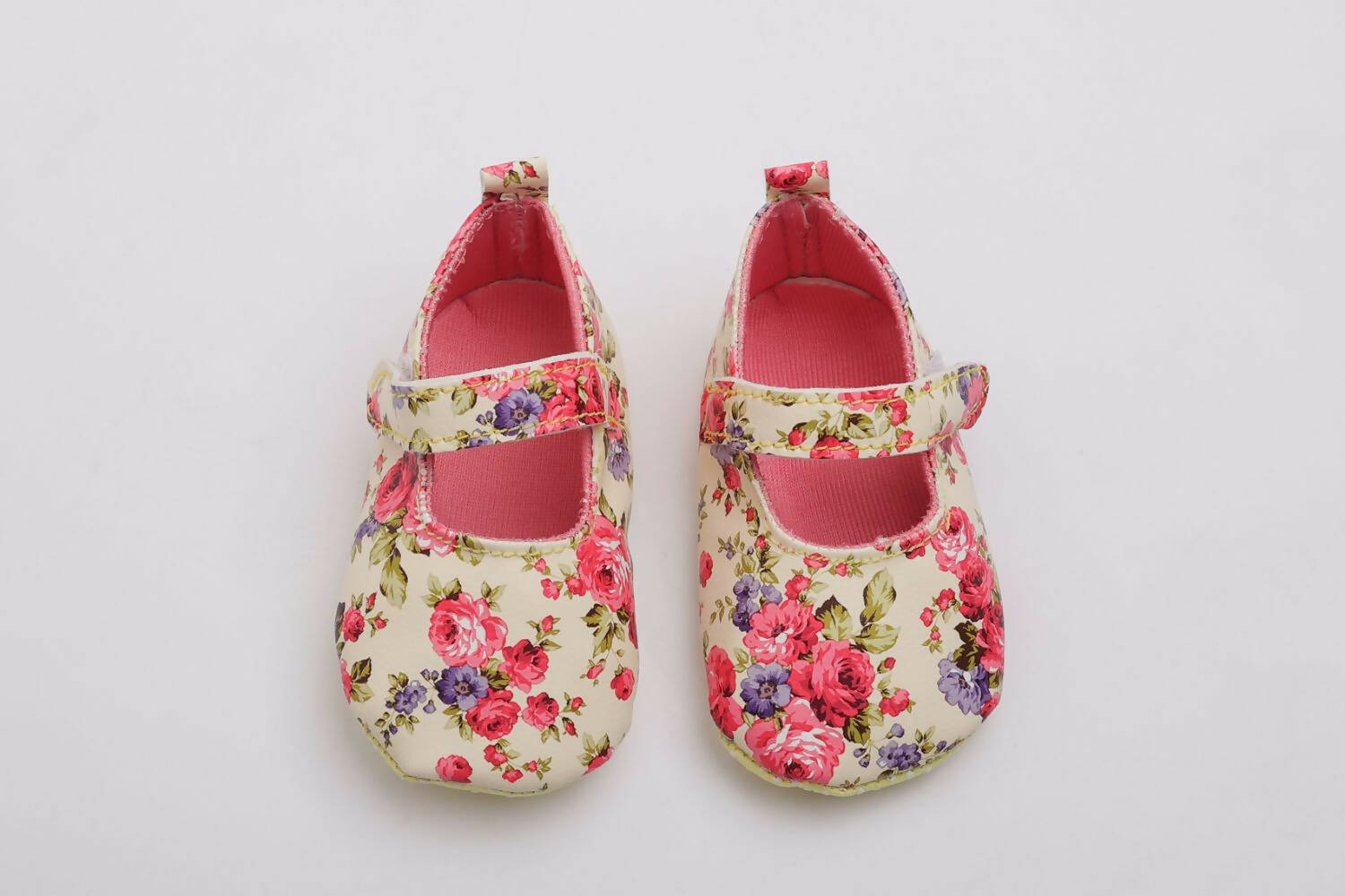 Tiny Bugs Girls Flowral Print Infants Booties - Pink - Distacart