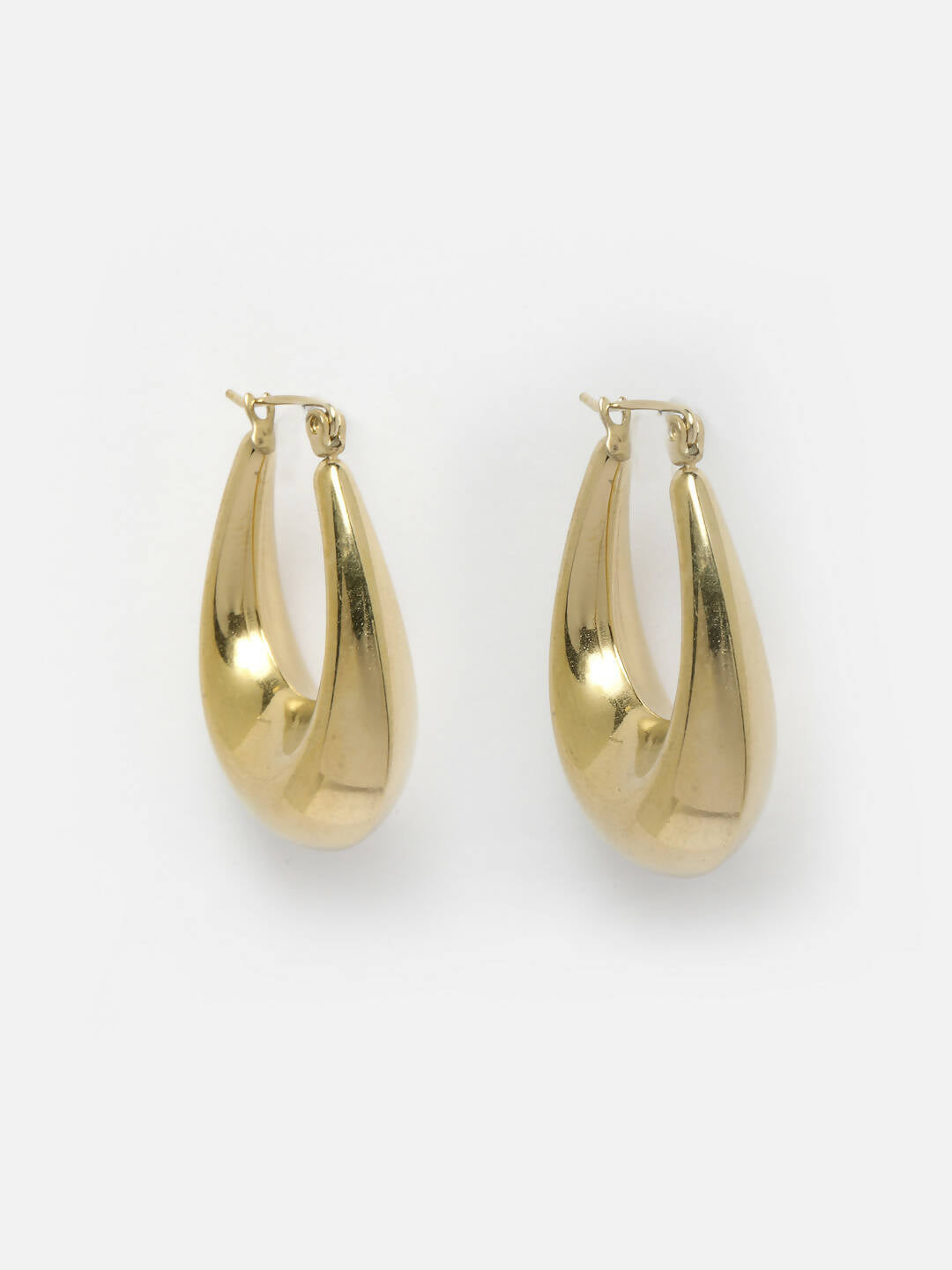 NVR Women Gold Circular Hoop Earrings - Distacart
