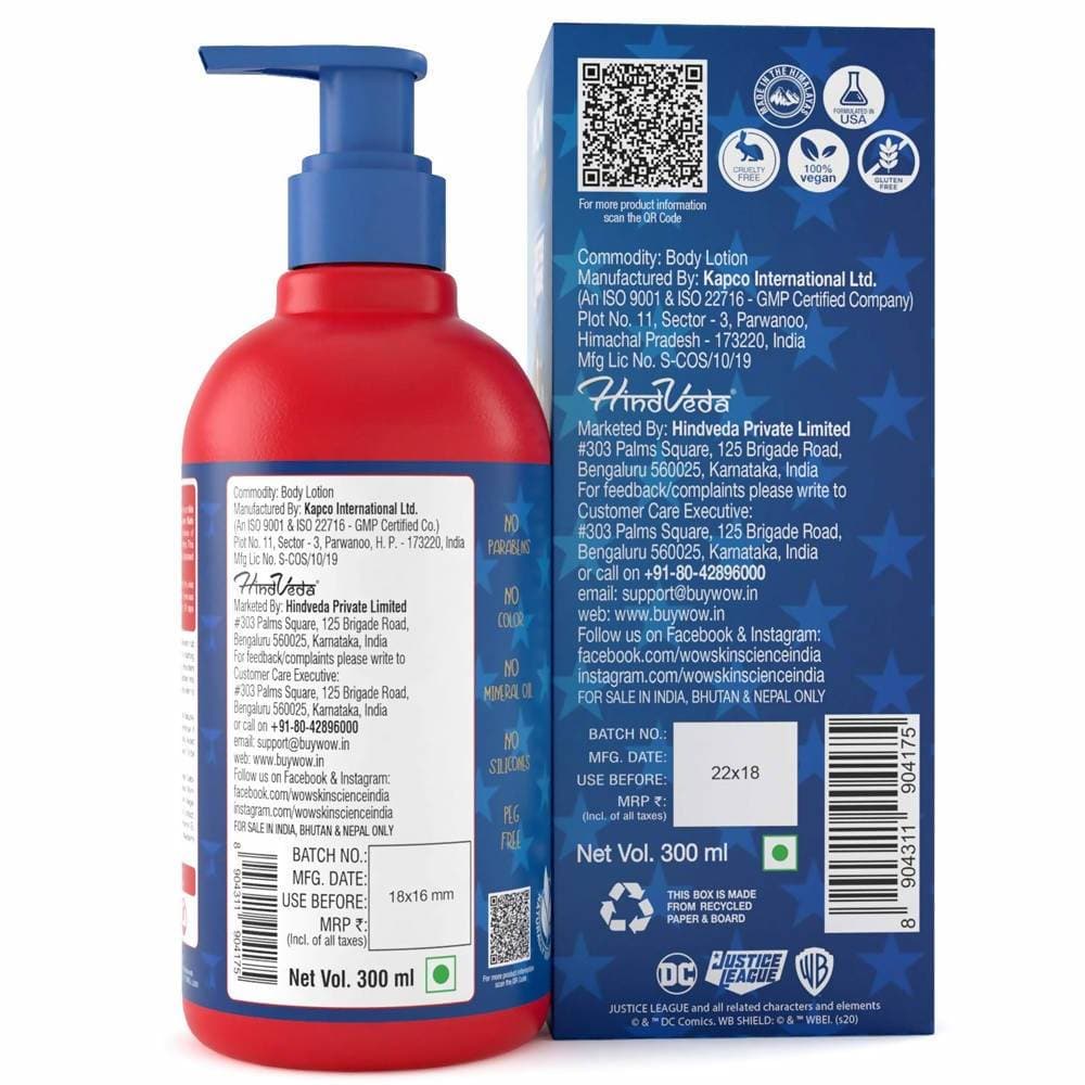 Wow Skin Science Kids Body Lotion - Golden Warrior Wonder Woman Edition - Distacart