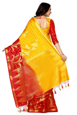 Thumbnail for Mimosa Women's Multi Color Art Silk Kanjivaram Saree - Distacart