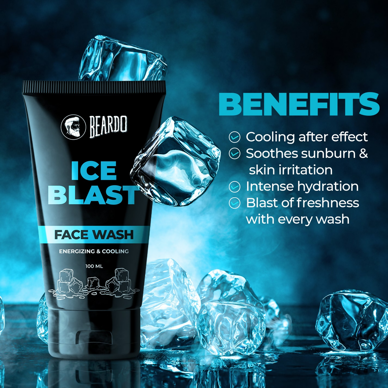 Beardo Ice Blast Face Wash - Distacart