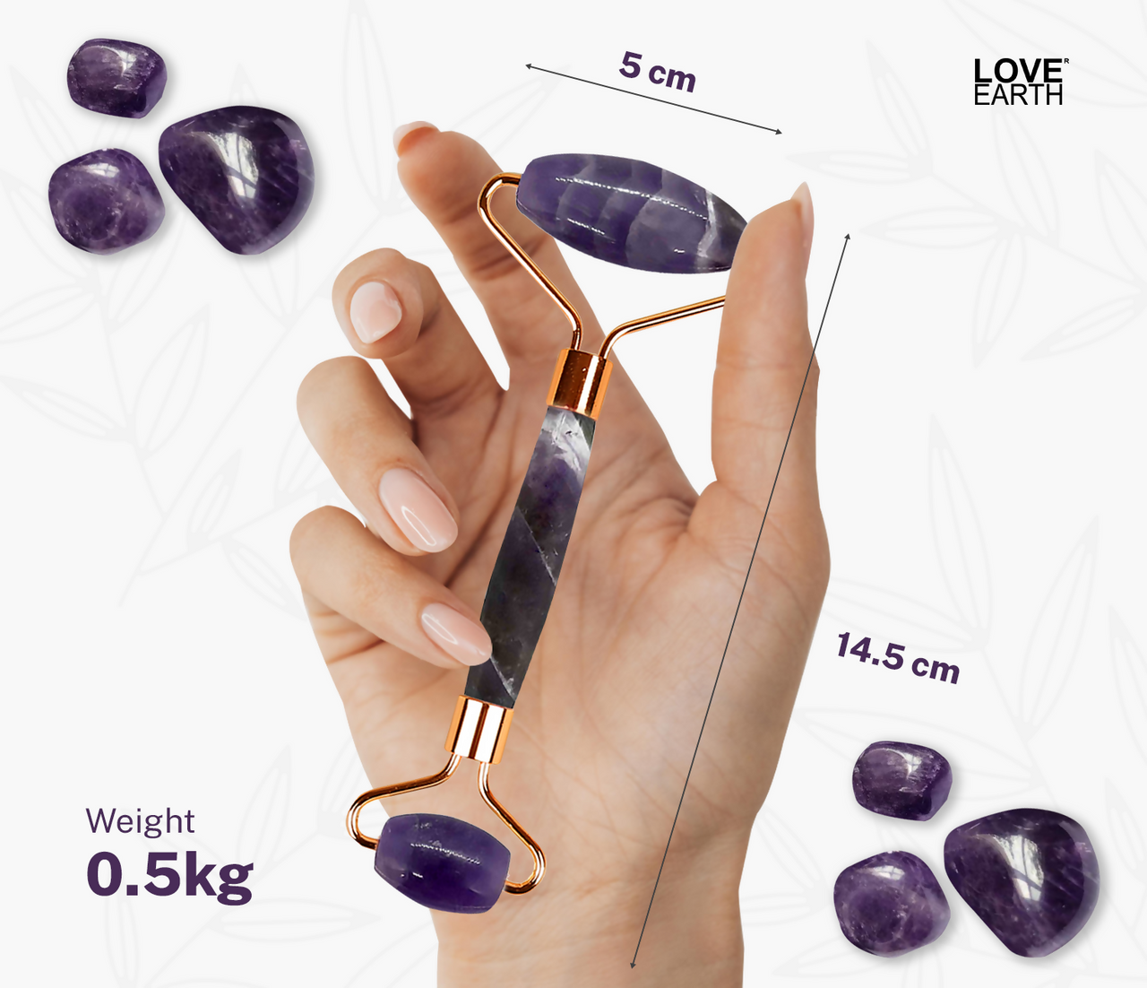 Love Earth Amethyst Face Roller - Distacart