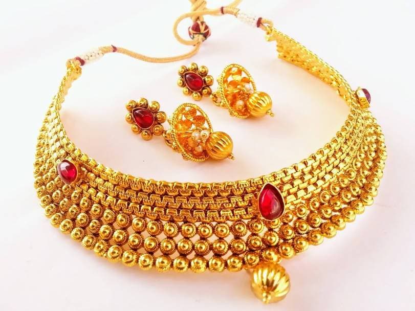 Pink Kemp Antique Necklace Set