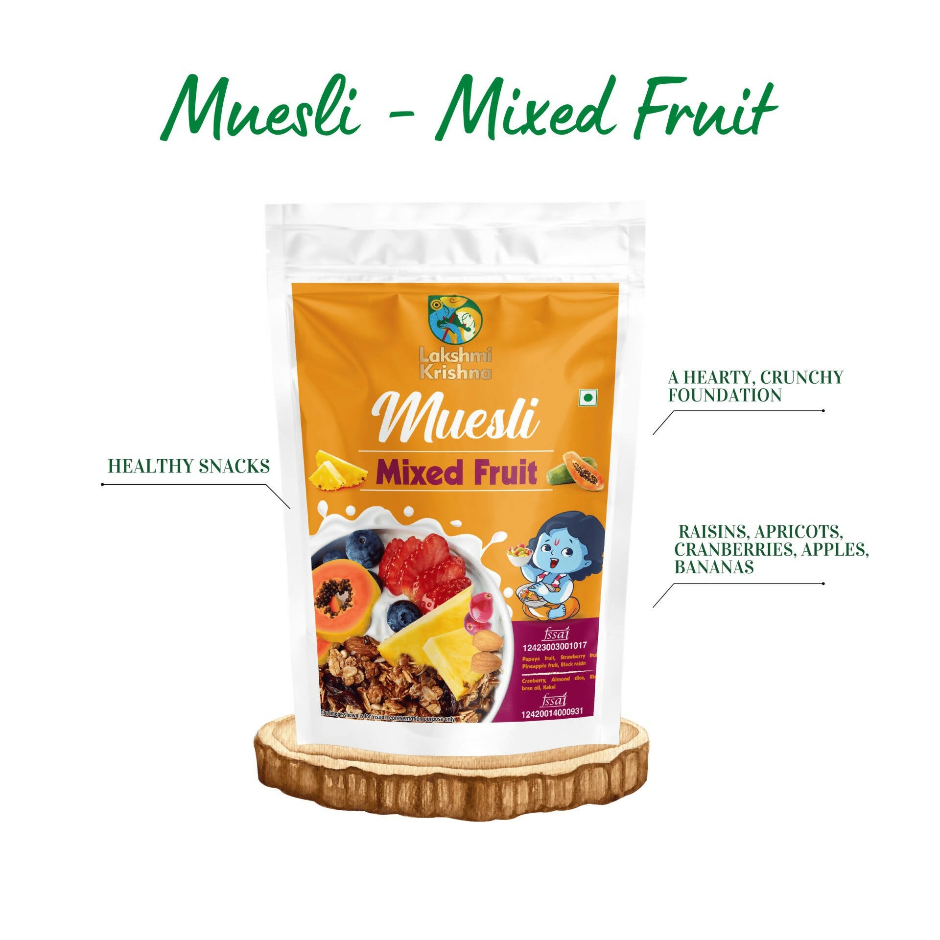 Lakshmi Krishna Muesli - Mixed Fruit - Distacart
