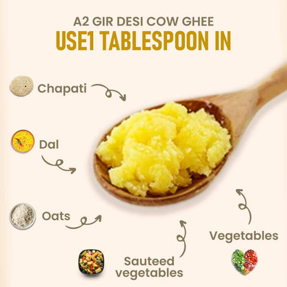 Upaveda A2 Pure Ghee| 100% Gir Cow Ghee - Distacart