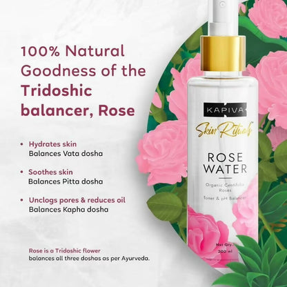 Kapiva Ayurveda Skin Rituals Rose Water - Distacart