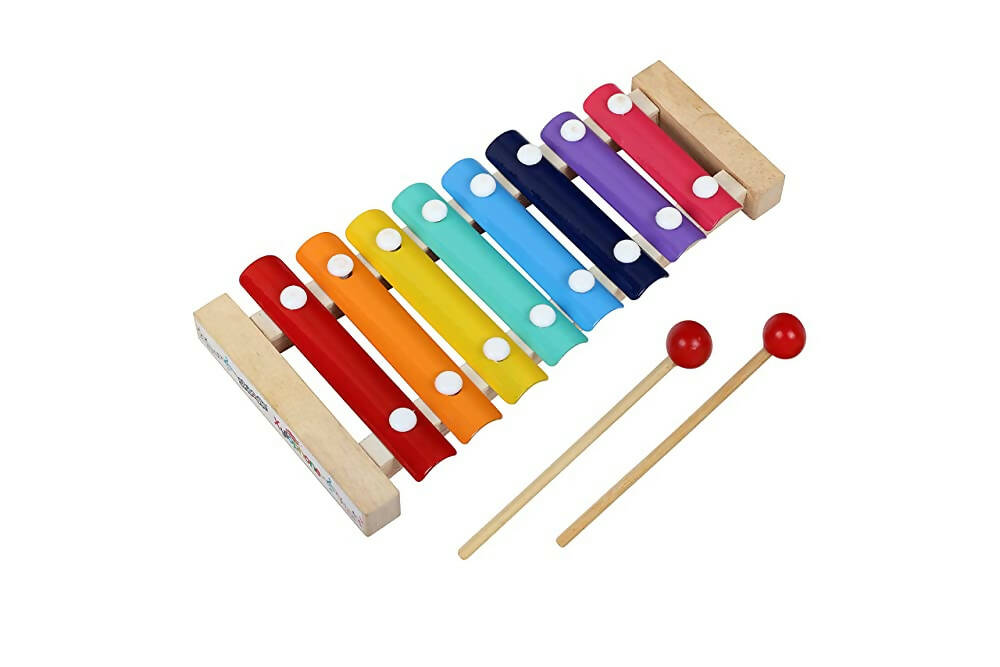 Skoodle My First Xylophone for Kids and Toddlers with Harmonica, Best Educational Musical Instrument with Wooden Mallets for Boys and Girls - Distacart
