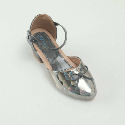 Tiny Bugs Girls Party Wear Ballerinas Heels - Dark Grey - Distacart