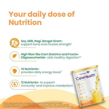 Dr. Reddy’s Celehealth Nutritional Drink - Saffron & Cardamom Flavor - Distacart