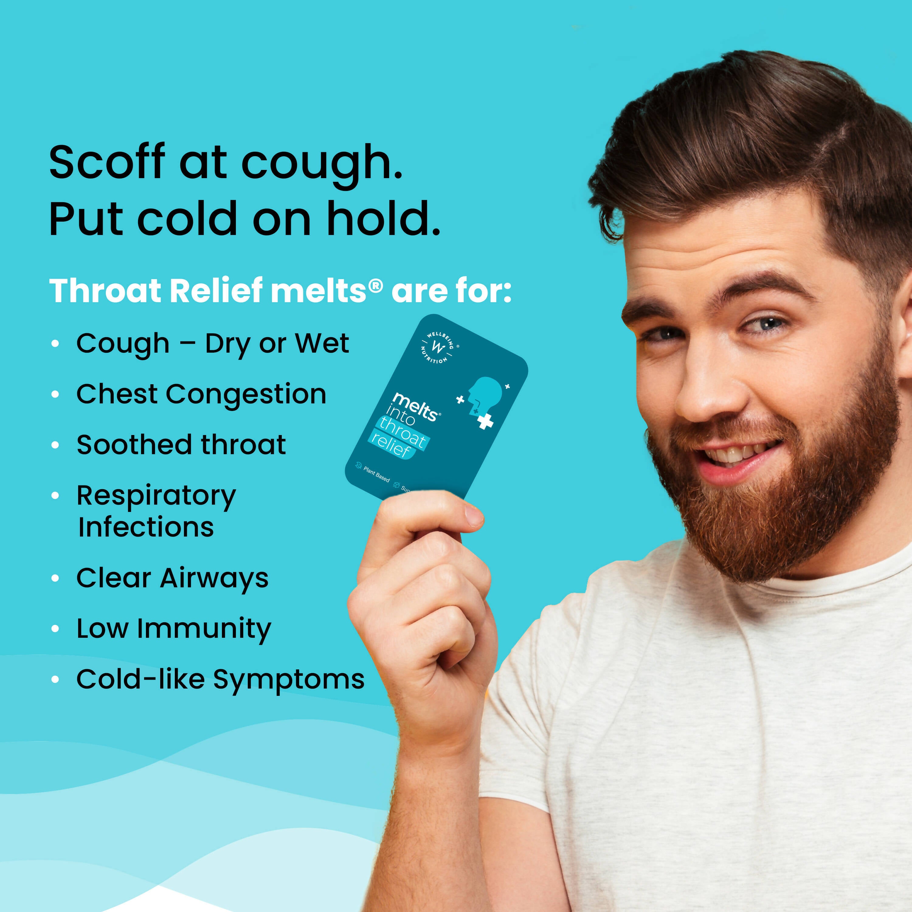 Wellbeing Nutrition Melts instant Throat Relief Oral Strips-Soothing Ginger Lemon Honey Flavor - Distacart