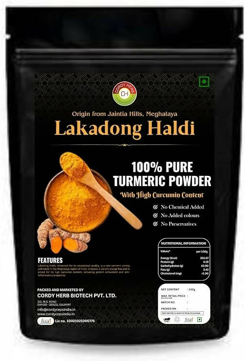 Cordy Herb Lakadong Turmeric Powder - Distacart