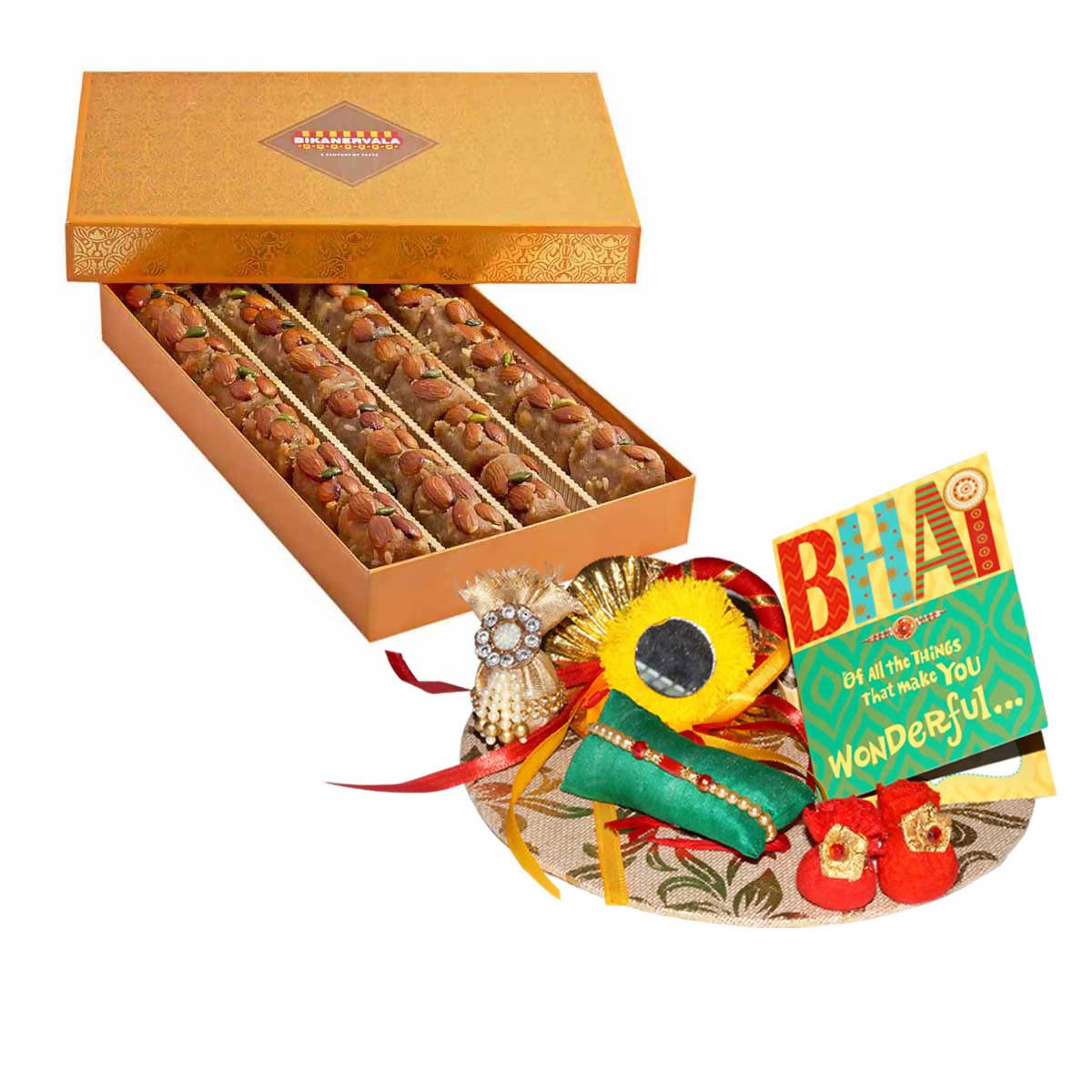 Bikanervala Badam Pinni Rakhi Gifts - Distacart