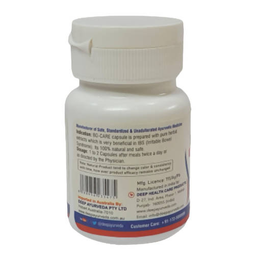Deep Ayurveda Bo-Care 500mg Veg Capsules - Distacart