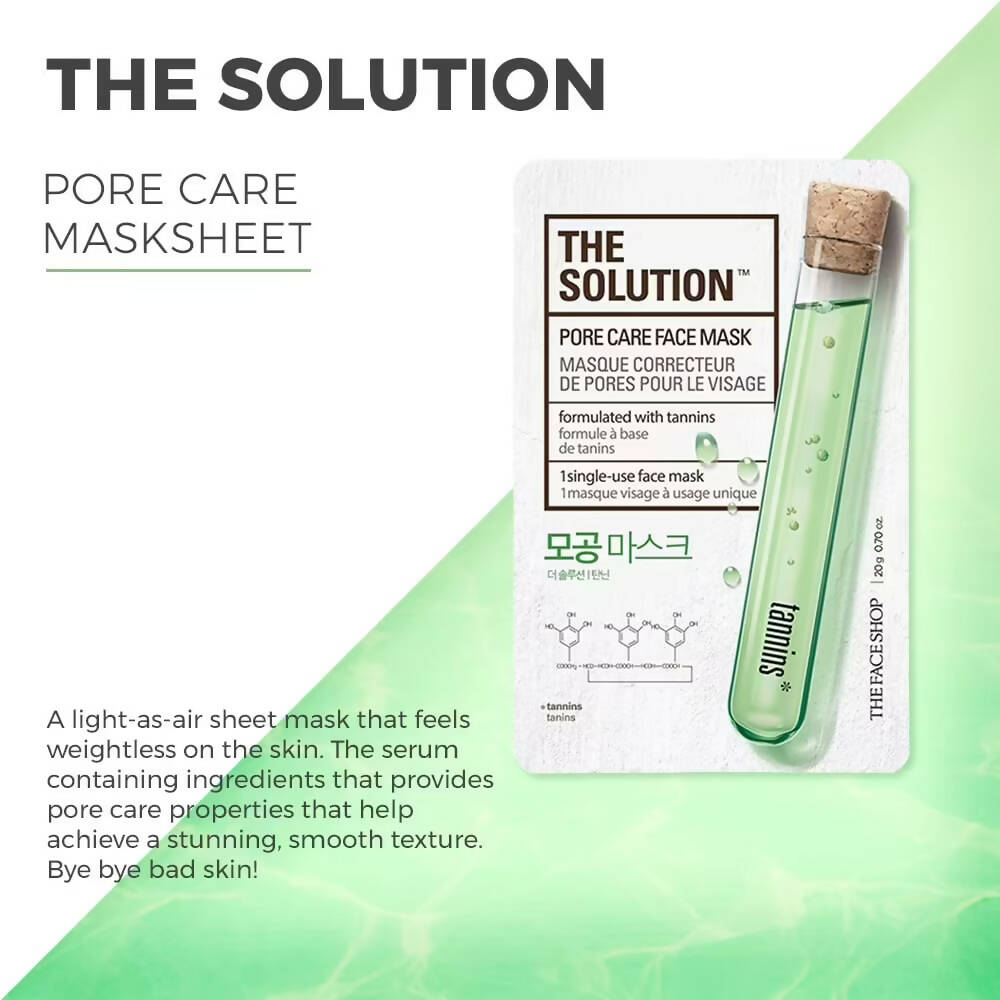 The Face Shop The Solution Pore Care Face Mask - Distacart