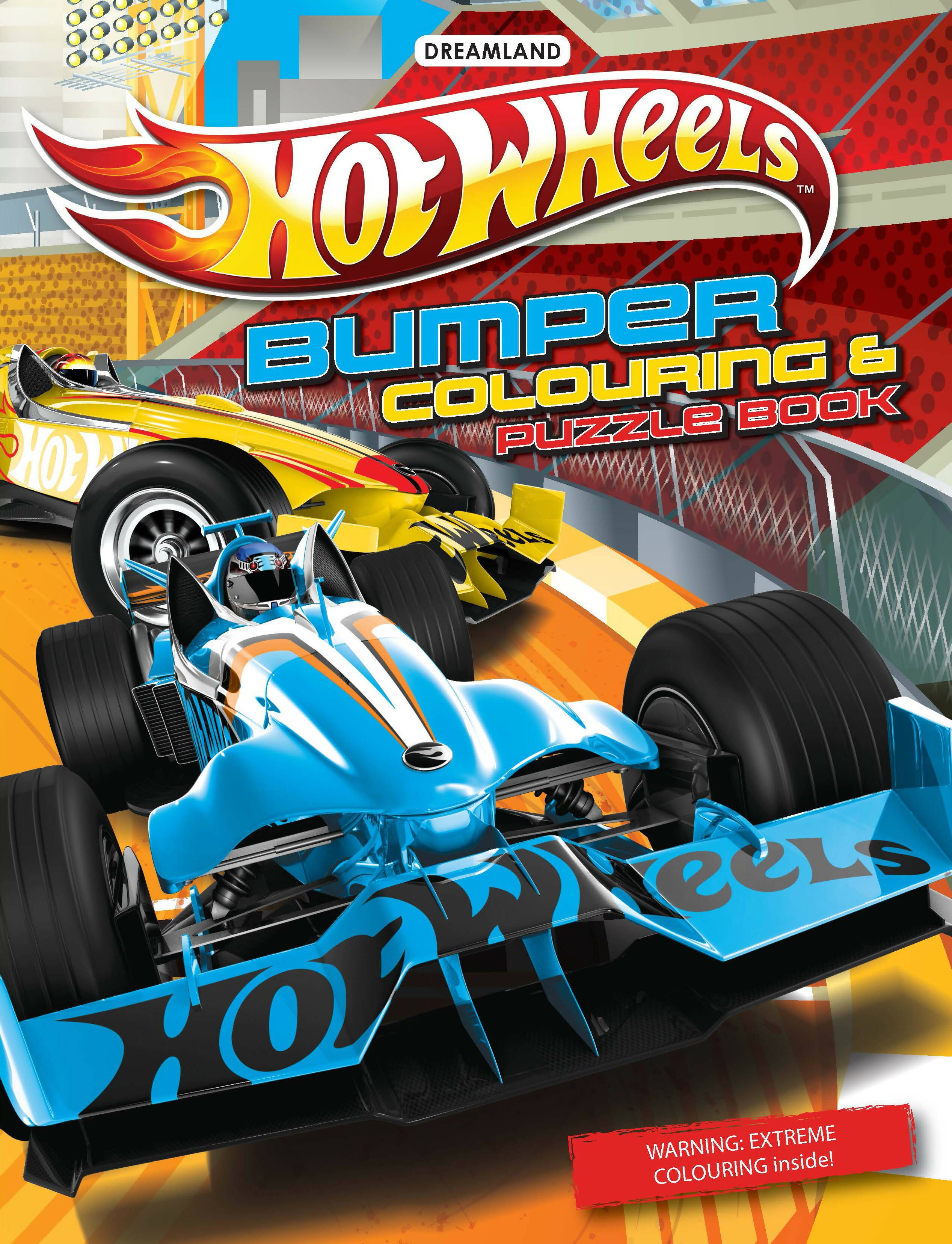 Dreamland Publications Hot Wheels Bumper Colouring & Puzzle Book : Children Drawing, Painting & Colouring Book - Distacart