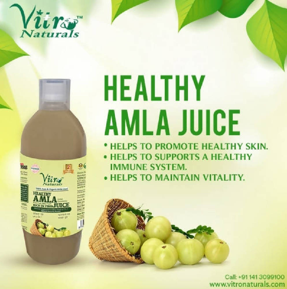 Vitro Naturals Healthy Amla Juice (1 Lt) - Distacart
