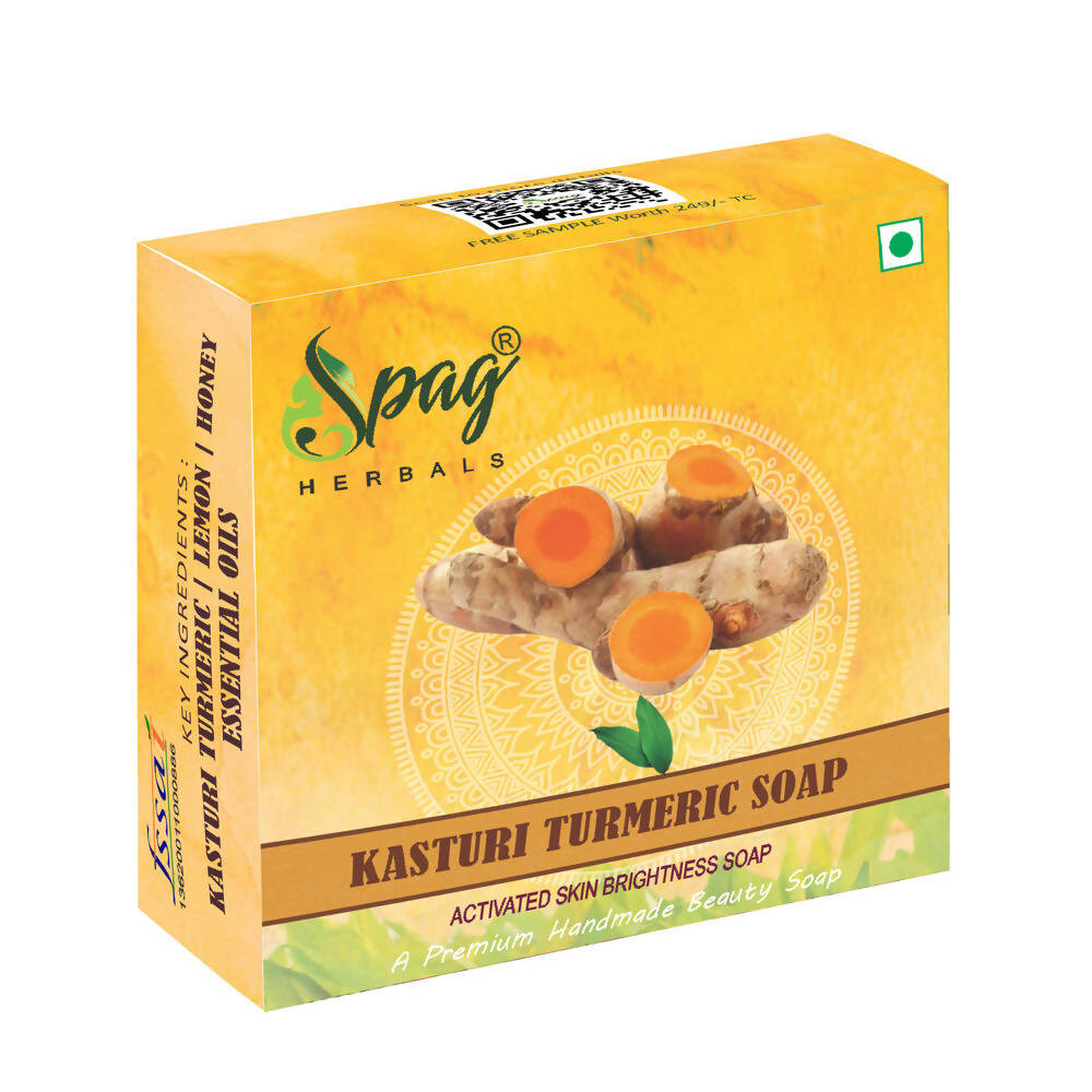 Spag Herbals Kasturi Turmeric Handmade Soap - Distacart