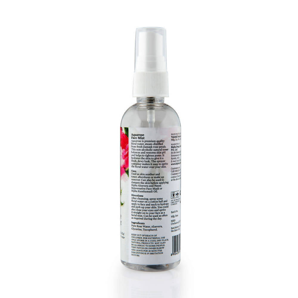 Bipha Ayurveda Aquarose Face Mist - Distacart