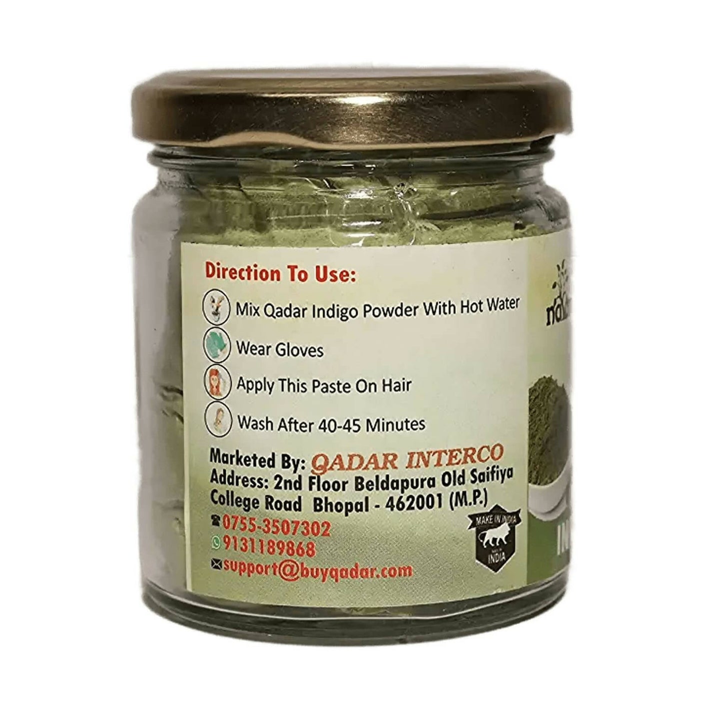 Qadar Pure & Natural Indigo Powder - Distacart