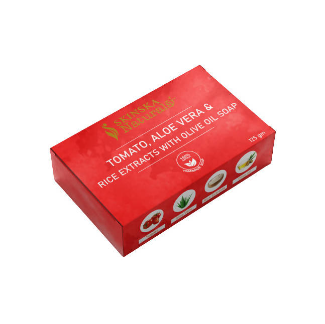 Skinska Natural Tomato, Aloe Vera & Rice Extracts With Olive Oil Soap - Distacart
