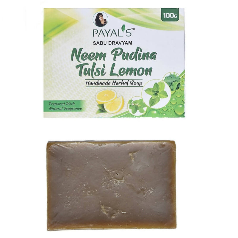 Payal&#39;s Herbal Neem Pudina Tulsi Lemon Soap - Distacart