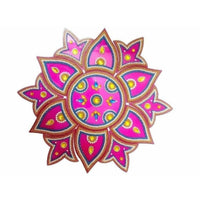 Thumbnail for Kundan Rangoli Design Pink color For Floor Decoration / Wall Decoration / Pooja Decoration - Distacart